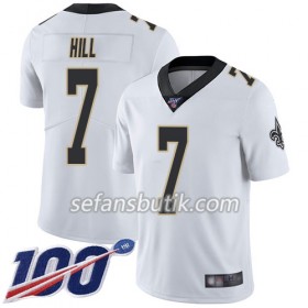 New Orleans Saints Tröjor Taysom Hill 7 Nike Vit Stitched 100th - Herr
